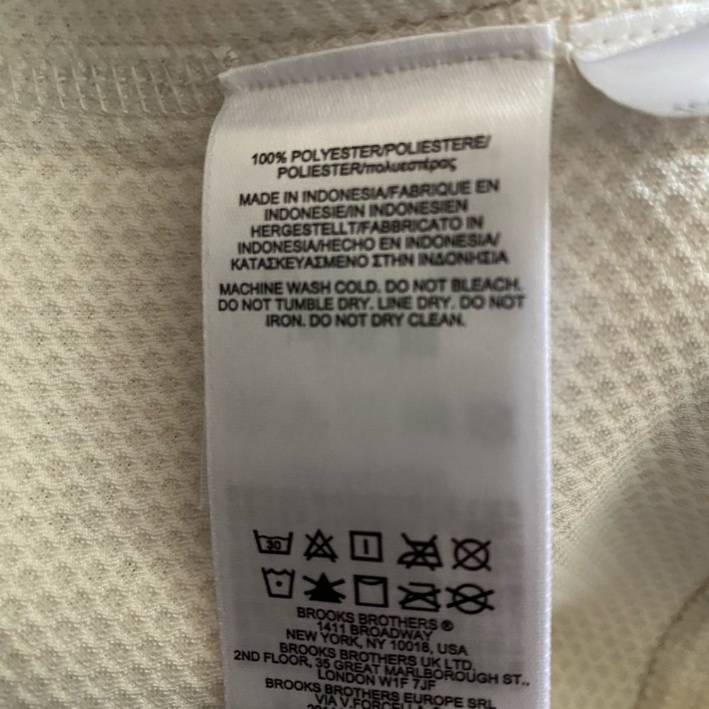 NEW wTag-Brooks Brothers Off White Mock Pullover Jacket XL - Picture 5 of 5